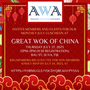 Join for an Exquisite July Luncheon at Great Wok of China in Suva!